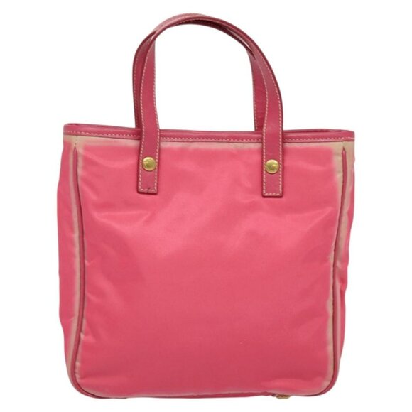 PRADA Hand Bag Nylon 2way Pink Gold Auth 134444 - Picture 3 of 16